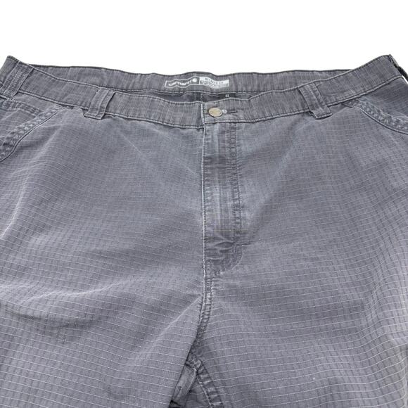 Carhartt Force Mens Sz42 Bluish Gray Relaxed Fit Ripstop Cargo Work Short - Picture 2 of 7